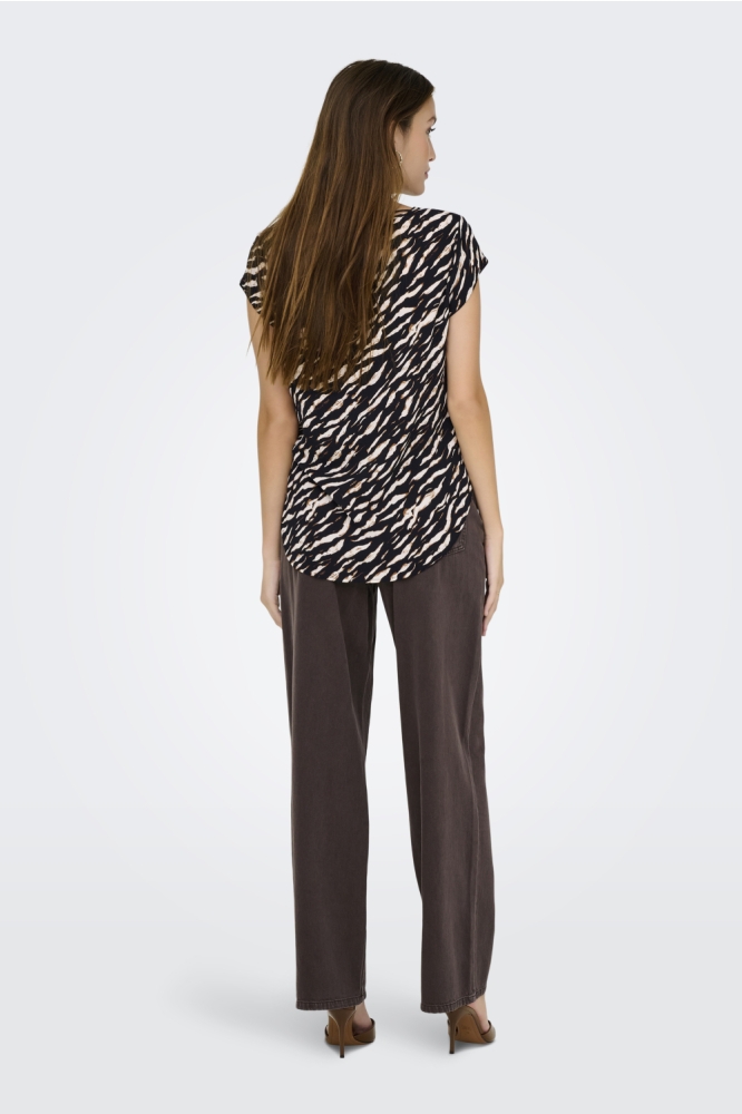 ONLVIC S/S AOP TOP NOOS WVN 15161116 BRUSH/DERIFTING